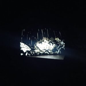 LAMPARA-BERSERK Lámpara LED Berserk Guts bajo la lluvia